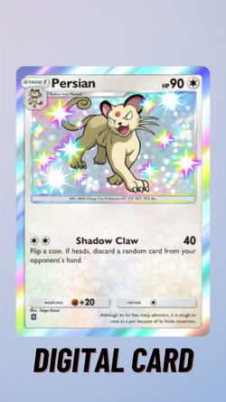 Pokemon TCG Pocket Persian Shiny Mega Rising Trade 1 Star ⭐ (English) - Image 1