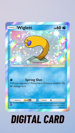 Wiglett Shiny Shining Revelry Pokemon TCG Pocket Trade 1 Star ⭐ (English) - Image 1