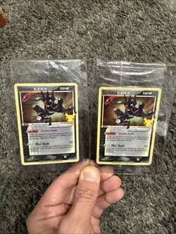 Pokemon Greninja Gold Star SWSH144 Celebrations Black Star Promo Holo SEALED Lot - Image 1