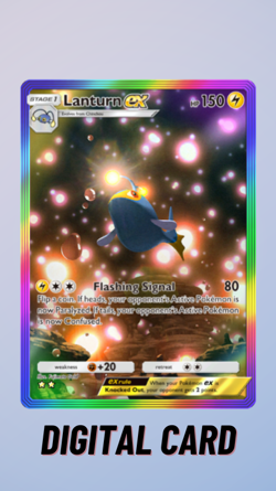 Lanturn EX Rainbow Wisdom Of Sea And Sky Pokemon TCG Pocket 2 Star ⭐⭐ (English) - Image 1