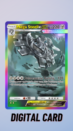 Mega Steelix EX Rainbow Crimson Blaze Pokemon TCG Pocket 2 Star ⭐⭐ (English) - Image 1