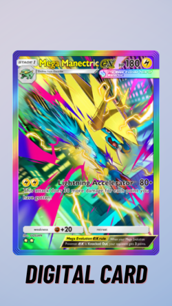 Mega Manectric EX Rainbow Mega Shine Pokemon TCG Pocket 2 Star ⭐⭐ (English) - Image 1