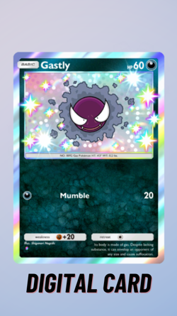 Gastly Shiny Mega Shine Pokemon TCG Pocket 1 Star ⭐ (English) - Image 1