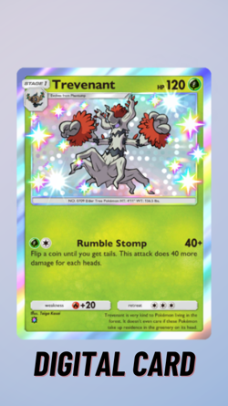 Trevenant Shiny Mega Shine Pokemon TCG Pocket 1 Star ⭐ (English) - Image 1