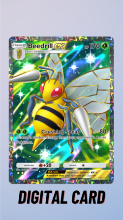 Beedrill EX Full Art Shining Revelry Pokemon TCG Pocket Trade 2 Star ⭐⭐(English) - Image 1