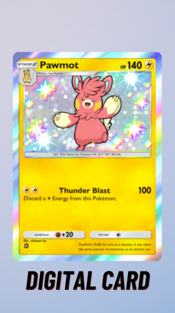 Pawmot Shiny Paldean Wonders Pokemon TCG Pocket 1 Star ⭐ (English) - Image 1