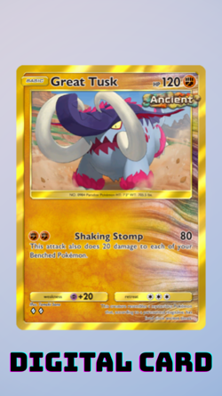 Great Tusk Gold Frame Paradox Drive Pokemon TCG Pocket 🔹🔹 (English) - Image 1