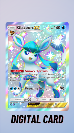 Glaceon EX Shiny Wisdom Of Sea And Sky Pokemon TCG Pocket 2 Star ⭐⭐ (English) - Image 1