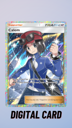 Calem Full Art Mega Shine Pokemon TCG Pocket 2 Star ⭐⭐ (English) - Image 1