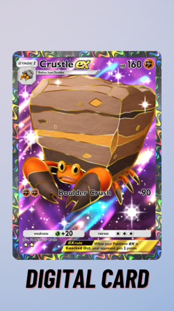 Crustle EX Pulsing Aura Pokemon TCG Pocket 2 Star ⭐⭐ (English) - Image 1