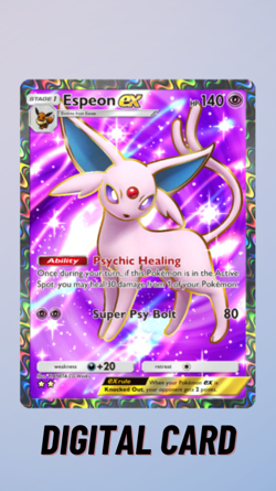 Espeon EX Full Art Wisdom Of Sea And Sky Pokemon TCG Pocket 2 Star ⭐⭐ (English) - Image 1