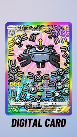 Magnezone EX Rainbow Pulsing Aura Pokemon TCG Pocket 2 Star ⭐⭐ (English) - Image 1