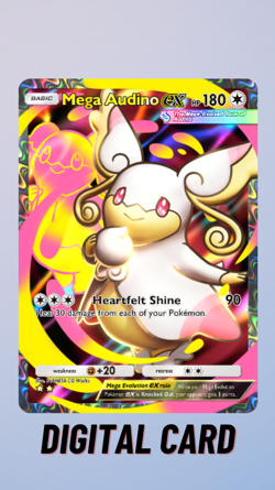 Mega Audino EX Pulsing Aura Pokemon TCG Pocket 2 Star ⭐⭐ (English) - Image 1