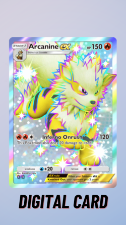 Arcanine EX Shiny Extradimensional Crisis Pokemon TCG Pocket 2 Star⭐⭐ (English) - Image 1