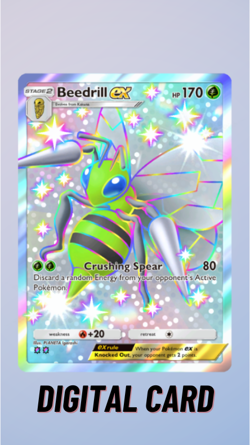 Beedrill EX Shiny Shining Revelry Pokemon TCG Pocket Trade 2 Star ⭐⭐ (English) - Image 1