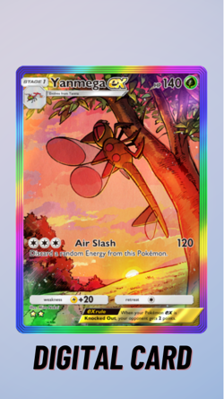 Yanmega EX Rainbow Space-Time Smackdown Pokemon TCG Pocket 2 Star ⭐⭐ (English) - Image 1