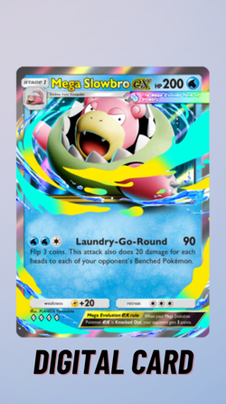 Mega Slowbro EX Mega Shine Pokemon TCG Pocket 4 Diamond ◆◆◆◆ (English) - Image 1