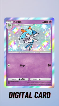 Kirlia Shiny Eevee Grove Pokemon TCG Pocket 1 Star ⭐ (English) - Image 1
