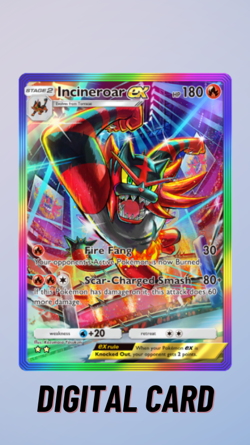 Incineroar EX Rainbow Celestial Guardians Pokemon TCG Pocket 2 Star ⭐⭐ (English) - Image 1