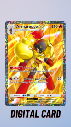 Armarouge EX Full Art Paldean Wonders Pokemon TCG Pocket 2 Star ⭐⭐ (English) - Image 1