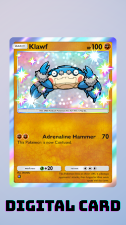 Klawf Shiny Paradox Drive Pokemon TCG Pocket 1 Star ⭐ (English) - Image 1