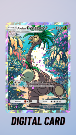 Alolan Exeggutor Celestial Guardians Pokemon TCG Pocket 1 Star ⭐ (English) - Image 1