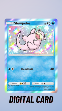 Slowpoke Shiny Mega Shine Pokemon TCG Pocket 1 Star ⭐ (English) - Image 1