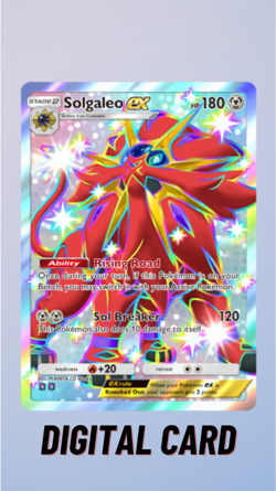 Solgaleo EX Shiny Crimson Blaze Pokemon TCG Pocket 2 Star ⭐⭐ (English) - Image 1
