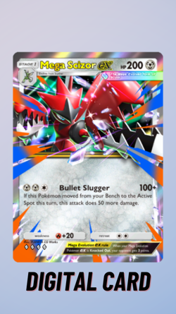 Mega Scizor EX Mega Shine Pokemon TCG Pocket 4 Diamond ◆◆◆◆ (English) - Image 1