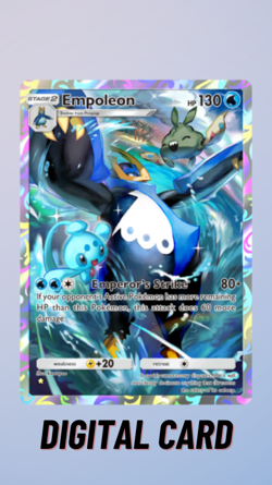 Empoleon Full Art Mega Shine Pokemon TCG Pocket 1 Star ⭐ (English) - Image 1