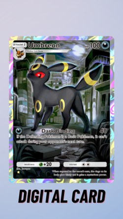 Umbreon Full Art Eevee Grove Pokemon TCG Pocket Trade 1 Star ⭐ (English) - Image 1