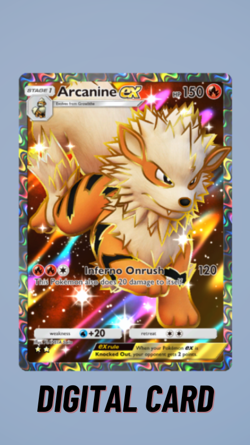 Arcanine Ex Full Art Genetic Apex Pokemon TCG Pocket 2 Star ⭐⭐ (English) - Image 1