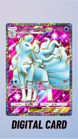 Alolan Ninetales EX Fantastical Parade Pokemon TCG Pocket 2 Star ⭐⭐ (English) - Image 1