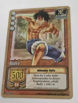 One Piece Karte HOLO RG-C01 Ruffy Wutender Ruffy - Image 1