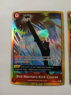 One Piece Bad Manners Kick Course alt art set of 2 - Image 3