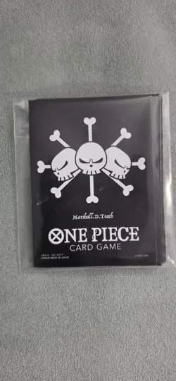 One Piece Card Game 10 Count Sleeves Teach Jolly Roger - Image 1