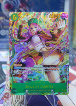 One Piece TCG Jewelry Bonney Op12-118 Sec Rare Alt Art Mint Legacy of Master - Image 1