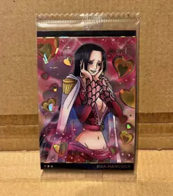 One Piece Wafer Card Boa Hancock No. 7-09 SR Rare Gold Foil Holo Unopened Sealed - Image 1