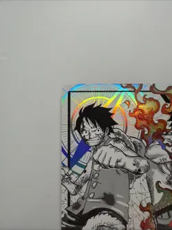 One Piece ST30-001 Luffy Ace Parallel L-P Leader Black White Textured Star - Image 2
