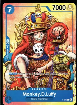 Monkey.D.Luffy 2024 Bandai One Piece Card Game 2nd Anniversary Promo #P-043 - Image 1