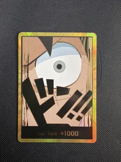 One Piece PRB01 English Don!! Luffy Gold Card - Image 1