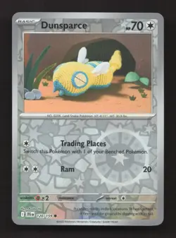 Dunsparce 120/159 Common Journey Together Pokemon Reverse Holo Near Mint - Image 1