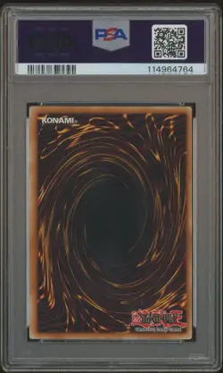 PSA 9 NECROFACE 1ST ED SECRET RARE GLAS-EN090 MINT EUROPEAN PRINT YUGIOH - Image 2