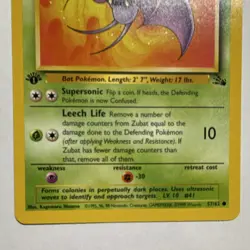 Pokemon TCG Jungle Zubat 57/62 & Golbat 34/62 Fossil 1st Edition English - Image 3