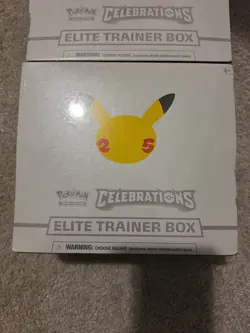 2x Pokemon TCG Celebrations Elite Trainer Box 25th Anniversary ETB Sealed NEW 820650809439 - Image 2