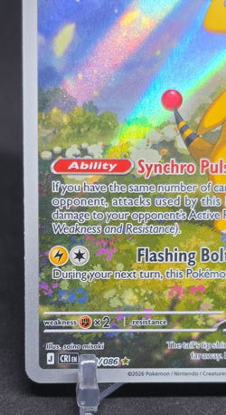Pokemon Ampharos 090/086 Illustration Rare Chaos Rising Near Mint NM - Image 2