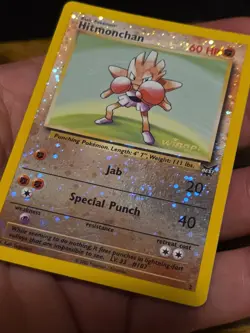 Pokemon TCG Hitmonchan #2 Best Of Game Promo Winner Stamp 2002 DOUBLE SWIRL 🌀 - Image 3