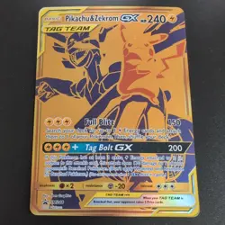 Pokemon Pikachu & Zekrom GX Tag Team SM248 Promo - NM - Image 1