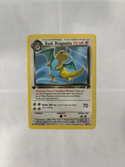 Dark Dragonite 22/82 Team Rocket Rare Pokemon Card WOTC 2000 Near Mint NM - Image 1