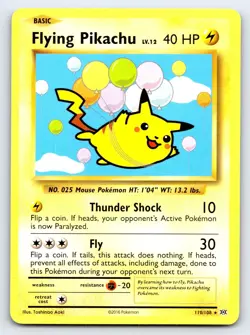 Flying Pikachu 110/108 Secret Rare Evolutions Pokemon Lightly Played - Image 1